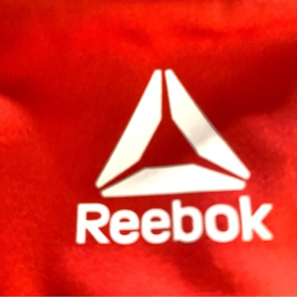 Reebok Bra Womens Large Sports Racerback Logo  Athletic Red Size Small - Picture 3 of 9